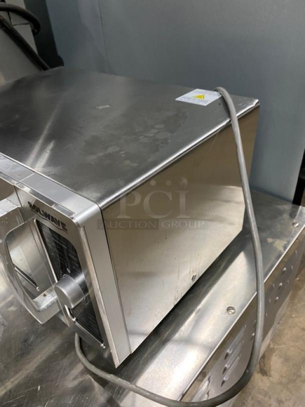 Solwave! 2021! Late Model! Commercial Stainless Steel Electric Powered Countertop Microwave Oven! With Dial Controls! Model: 180MW1000D SN: 210300046! 120V 1 Phase! - Image 3 of 8