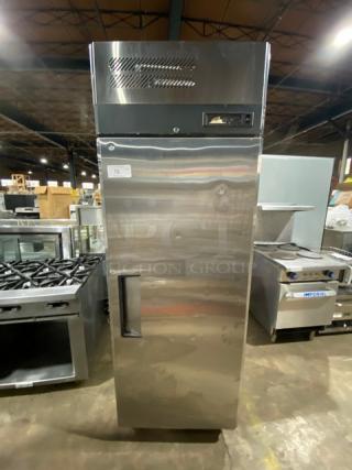 TurboAir M3 Series Commercial Stainless Steel Solid Single Door Reach In Refrigerator! With Poly Coated Wire Rack! On Casters! - Item #1189449