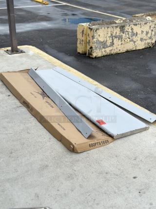 BRAND NEW! SCRATCH AND DENT! Regency - 16-Gauge Stainless Steel Pass-Through Shelf - 18" x 84"