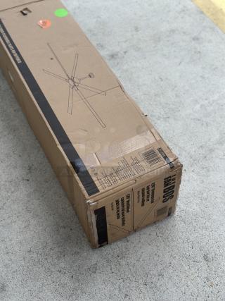 BRAND NEW! OPEN BOX! Canarm FANBOS 120" Black Variable Speed Industrial Indoor Ceiling Fan CP120BK - 20693 CFM, 69 RPM, 120V, 1 Phase
