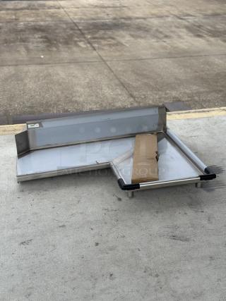 BRAND NEW! SCRATCH AND DENT! Regency - 4' 16-Gauge Stainless Steel Clean L-Shape Dish-table - Island