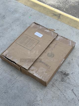 BRAND NEW! SCRATCH AND DENT! New Age - 95883 24" x 24" Aluminum Heavy-Duty Microwave Shelf