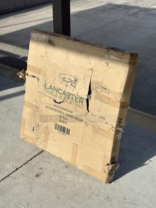 BRAND NEW! Lancaster Table & Seating Harbor Black 36