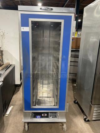 Servolift Commercial Single View-Through Door Insulated Hot Food Warmer/Proofing Cabinet! With Wide Pan-Slides! Model: 2600! On Casters!