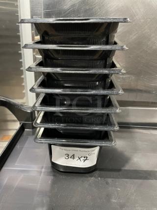 Commercial Black Food Pans! 7X Your Bid!