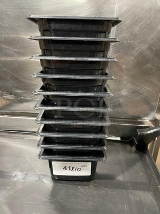 Vollrath Super Pan 3 Series Commercial Black 1/9-Size Food Pan! Model: 90944! 10X Your Bid!