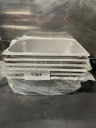 NEW! Smalls Commercial Stainless Steel Perforated Hotel/Steamtable Pan! Model: 880243! 6X Your Bid!