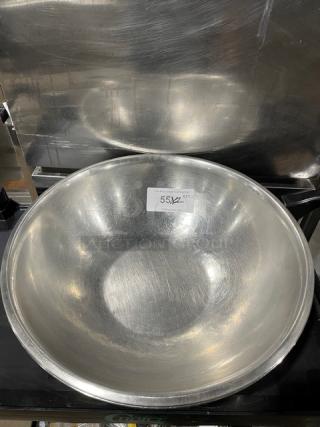 Commercial Stainless Steel Round Mixing/Prep Bowl! 2X Your Bid!
