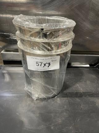 NEW! Winco Commercial Stainless Steel 4-1/4 Qt. Bain Marie! Model: BAM-4.25! 3X Your Bid!