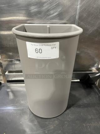 Deskscape Commercial Gray Rounded Waste Bin!