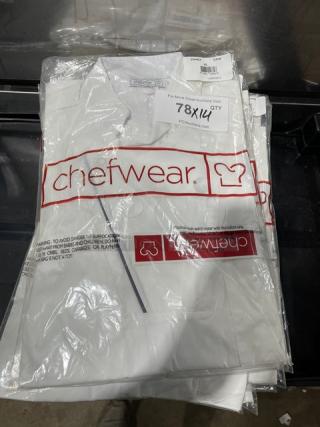 BRAND NEW! Chefwear Commercial White XS-Size Chef Top! Model: CW40! 14X Your Bid!
