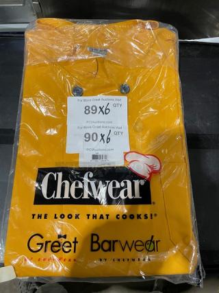 BRAND NEW! Chefwear Commercial Yellow 3X-Size Barwear/Coat! Model: CW114! 6X Your Bid!