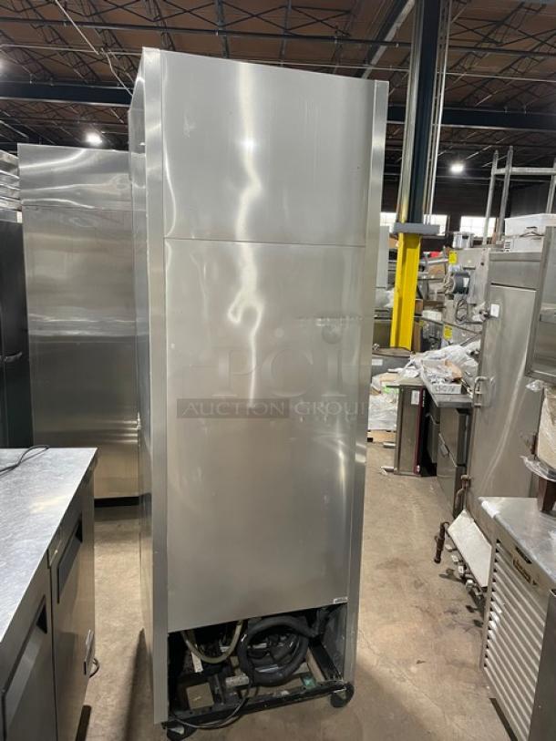 True Commercial Stainless Steel Solid Single Door Reach In Freezer! With Poly Coated Wire Racks! Model: T-23F SN: 1-4809767! 115V 1 Phase! On Casters! - Image 3 of 10