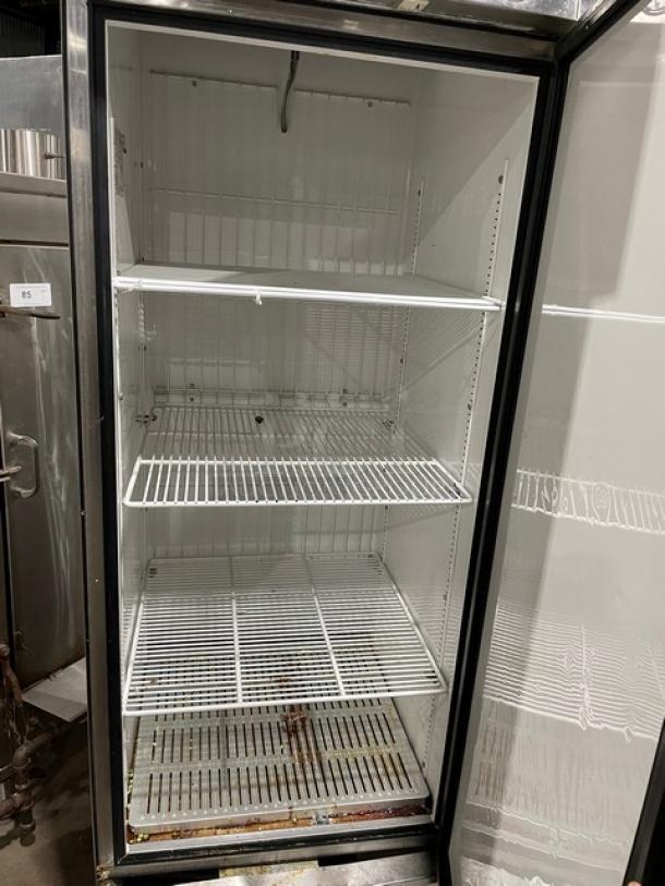 True Commercial Stainless Steel Solid Single Door Reach In Freezer! With Poly Coated Wire Racks! Model: T-23F SN: 1-4809767! 115V 1 Phase! On Casters! - Image 5 of 10