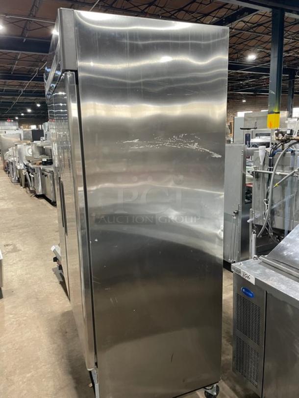 Superior Commercial Stainless Steel Solid 2 Door Reach In Freezer! Energy Star Certified! With Poly Coated Wire Racks! Model: F49-S SN: 12020031! 115V 1 Phase! On Casters! - Image 2 of 10