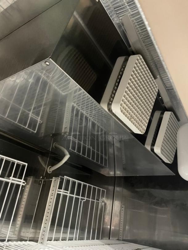 Superior Commercial Stainless Steel Solid 2 Door Reach In Freezer! Energy Star Certified! With Poly Coated Wire Racks! Model: F49-S SN: 12020031! 115V 1 Phase! On Casters! - Image 7 of 10