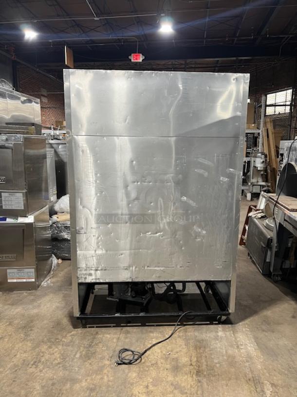 True Commercial Stainless Steel Solid 2 Door Reach In Refrigerator! Energy Star Certified! With Poly Coated Wire Rack! Model: T-49 SN: 8544988! 115V 1 Phase! On Casters! WORKING WHEN REMOVED! - Image 2 of 8