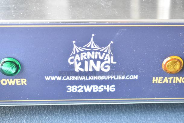 BRAND NEW SCRATCH AND DENT! 2024 Carnival King 382WBS46 Stainless Steel Brussels Style Waffle Maker with Timer. 120 Volts, 1 Phase. - Image 2 of 8
