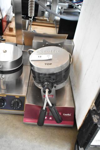 BRAND NEW SCRATCH AND DENT! 2024 Estella 348WSMXS2A Stainless Steel Stacked Waffle Maker. 120 Volts, 1 Phase.