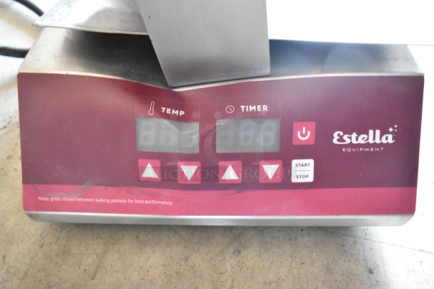 BRAND NEW SCRATCH AND DENT! 2024 Estella 348WSMXS2A Stainless Steel Stacked Waffle Maker. 120 Volts, 1 Phase. - Image 3 of 10
