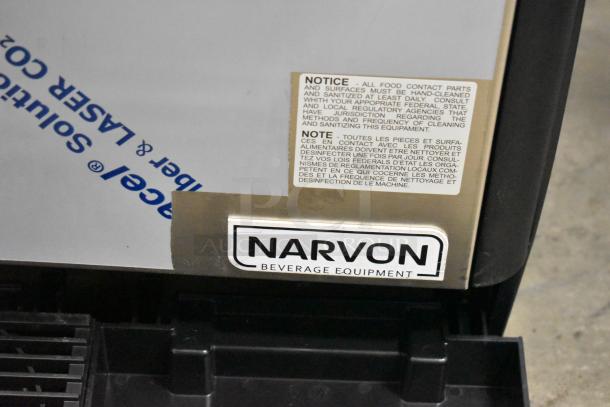 Narvon beverage equipment with cleaning instructions label, used condition.