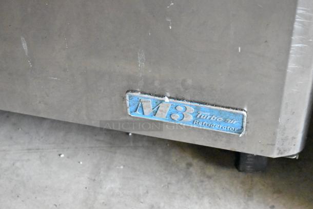 Turbo Air M3 Refrigerator, stainless steel, visible wear, M3 model label displayed.
