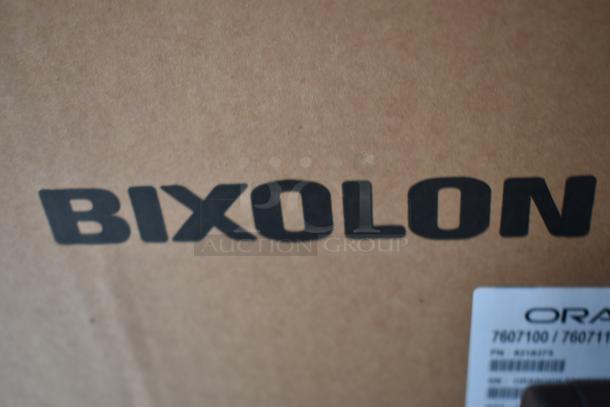 Bixolon branded cardboard packaging with Oracle product label, indicating model 7607100.