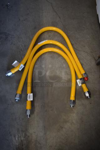 3 BRAND NEW SCRATCH AND DENT! 600GHM3448 48" Mobile Gas Connector Hose - 3/4". 3 Times Your Bid!