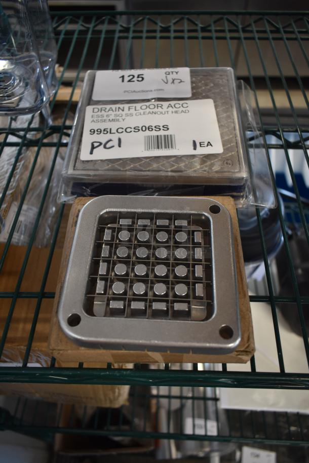 2 BRAND NEW SCRATCH AND DENT! 995LCCS06SS Zurn Elkay LC-CS06SS 6" Square Stainless Steel Floor Drain Access / Cleanout Head for LC Series Modular Drain System. 2 Times Your Bid! - Image 1 of 3
