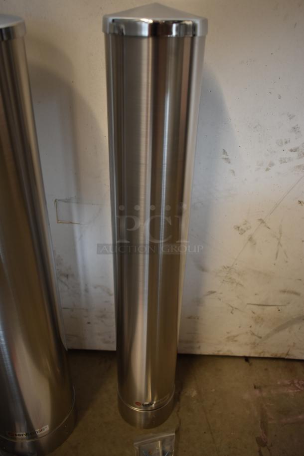 2 BRAND NEW SCRATCH AND DENT! ServSense Stainless Steel Wall Mount Cup Dispenser. 2 Times Your Bid! - Image 3 of 5