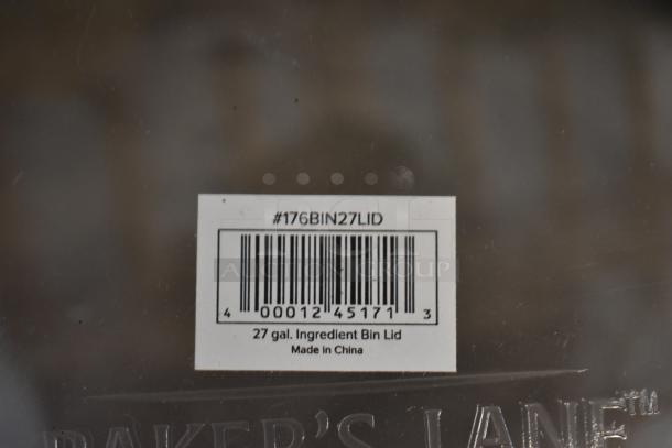 BRAND NEW SCRATCH AND DENT! 176BIN27LID Baker's Lane 27 Gallon Ingredient Bin Lid - Image 4 of 4