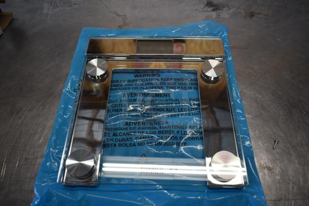 BRAND NEW SCRATCH AND DENT! Conair TH360WH Thinner Digital Precision Chrome and Glass Scale - Image 1 of 5