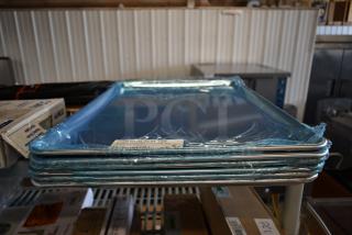 6 BRAND NEW SCRATCH AND DENT! 407BUNFULL Choice Full Size 18" x 26" 19 Gauge Wire in Rim Aluminum Bun Pan / Sheet Pan. 6 Times Your Bid!
