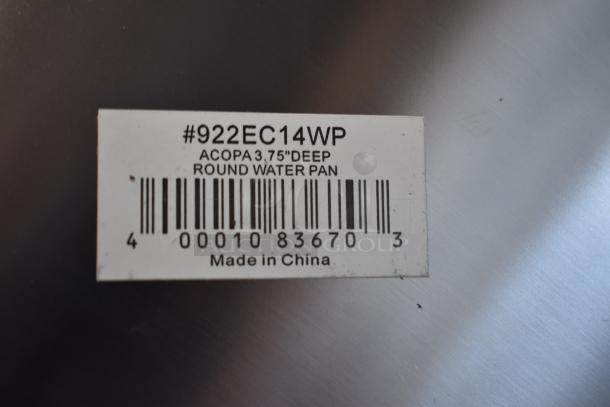 7 BRAND NEW SCRATCH AND DENT! Items Including HA80182 American Metalcraft HA80182 18" x 2" Heavy Weight Aluminum Straight Sided Cake / Deep Dish Pizza Pan, 922EC14WP Acopa Supreme 6.5 Qt. Round Chafer Water Pan. 7 Times Your Bid! - Image 5 of 6
