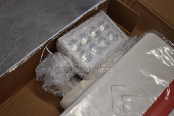 BRAND NEW SCRATCH AND DENT! 6952SRCBO Lavex Slim Red LED Exit Sign / Emergency Light Combination with Battery Backup - 2W Unit - Image 2 of 6