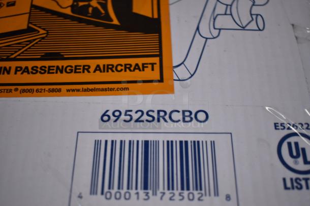 BRAND NEW SCRATCH AND DENT! 6952SRCBO Lavex Slim Red LED Exit Sign / Emergency Light Combination with Battery Backup - 2W Unit - Image 6 of 6