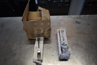 2 BRAND NEW SCRATCH AND DENT! Items Including 267830810 Acopa Lydia 8 3/16" 18/8 Stainless Steel Extra Heavy Weight Tablespoon / Serving Spoon - 12/Case and Libbey Medium Weight Dominion Dinner Fork. 2 Times Your Bid!