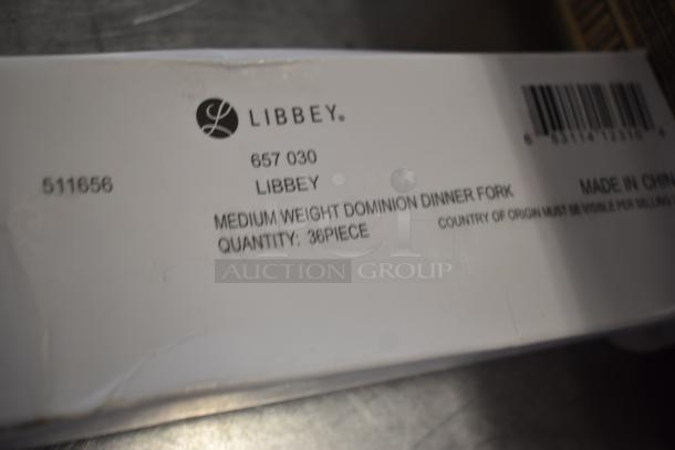 2 BRAND NEW SCRATCH AND DENT! Items Including 267830810 Acopa Lydia 8 3/16" 18/8 Stainless Steel Extra Heavy Weight Tablespoon / Serving Spoon - 12/Case and Libbey Medium Weight Dominion Dinner Fork. 2 Times Your Bid! - Image 3 of 7