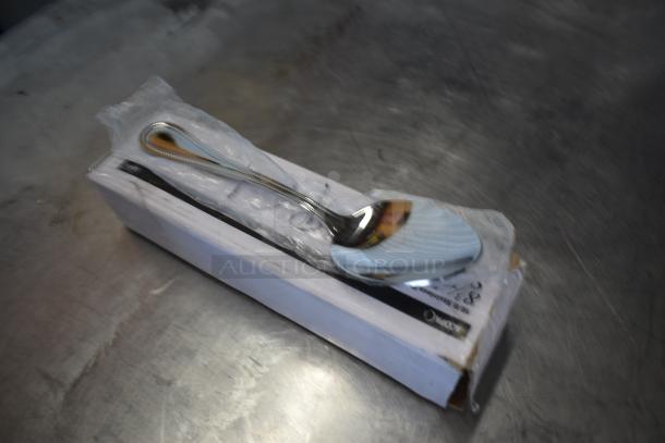 2 BRAND NEW SCRATCH AND DENT! Items Including 267830810 Acopa Lydia 8 3/16" 18/8 Stainless Steel Extra Heavy Weight Tablespoon / Serving Spoon - 12/Case and Libbey Medium Weight Dominion Dinner Fork. 2 Times Your Bid! - Image 5 of 7