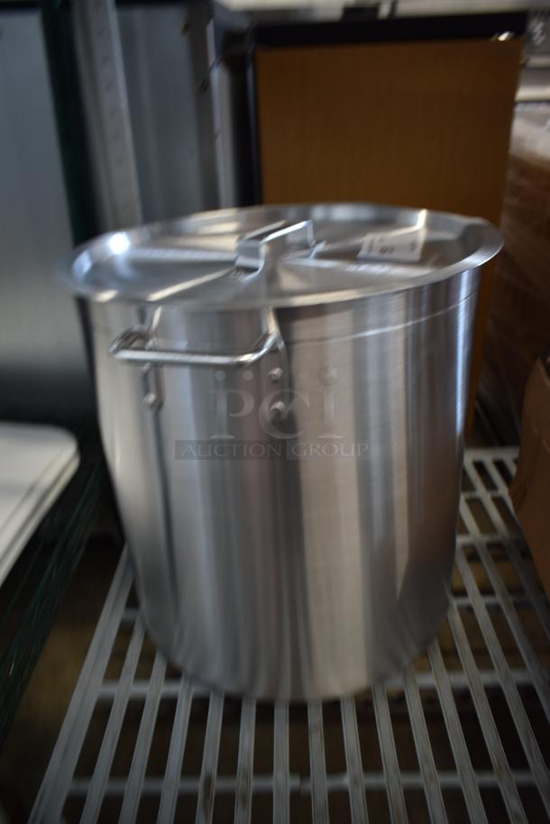 BRAND NEW SCRATCH AND DENT! Choice 471SP40QT 40 Qt. Standard Weight Aluminum Stock Pot - Image 2 of 5