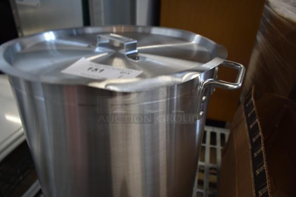 BRAND NEW SCRATCH AND DENT! Choice 471SP40QT 40 Qt. Standard Weight Aluminum Stock Pot - Image 3 of 5