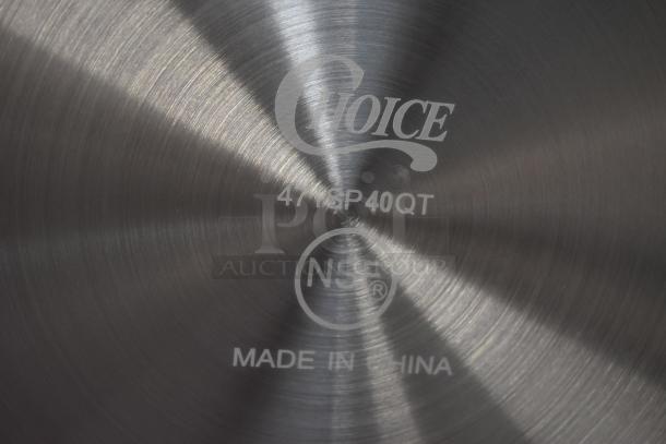 BRAND NEW SCRATCH AND DENT! Choice 471SP40QT 40 Qt. Standard Weight Aluminum Stock Pot - Image 5 of 5