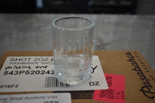 BRAND NEW SCRATCH AND DENT! Box of 11 Pasabahce  543P520242 Elysia from Steelite International 2 oz. Shot Glass - Image 1 of 5