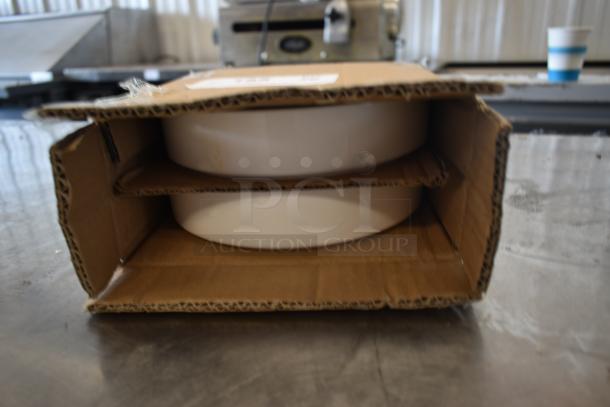 6 BRAND NEW SCRATCH AND DENT! Boxes of 2 White Ceramic Bowls. 6 Times Your Bid! - Image 2 of 3