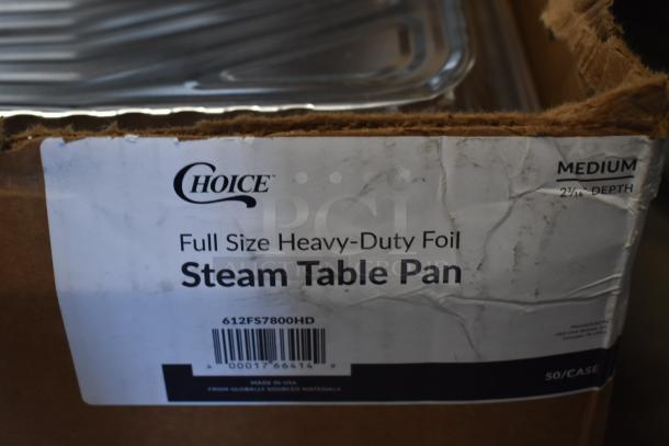 BRAND NEW SCRATCH AND DENT! Choice 612FS7800HD Full Size Heavy-Duty Foil Steam Table Pan Medium 2 3/16" Depth - 50/Case - Image 3 of 3