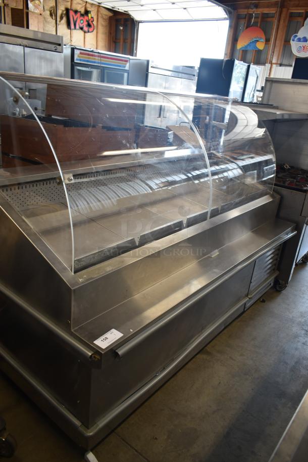 Traulsen TD078HT-ZSC01 Stainless Steel Commercial Floor Style 78” Seafood Display Case Merchandiser on Commercial Casters. 115 Volts, 1 Phase. - Image 1 of 10