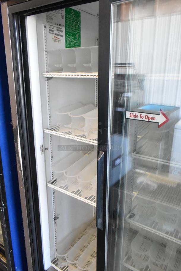 True GDM-33 Metal Commercial 2 Door Reach In Cooler Merchandiser w/ Poly Coated Racks. 115 Volts, 1 Phase. - Image 4 of 7