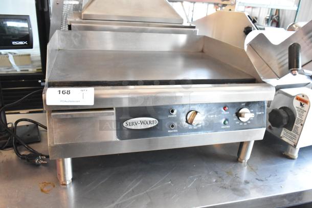 2020 ServWare ETG-24 Stainless Steel Commercial Countertop Electric Powered Flat Top Griddle. 208/240 Volts. - Image 2 of 7