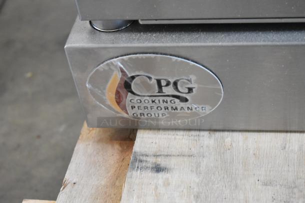 BRAND NEW SCRATCH AND DENT! Cooking Performance Group CPG 351FEC100C Stainless Steel Single Deck Standard Depth Full Size Electric Convection Oven w/ View Through Doors, Metal Racks, Thermostatic Controls and Metal Legs. 208 Volts, 3 Phase. - Image 6 of 8
