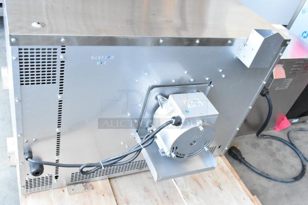 BRAND NEW SCRATCH AND DENT! Cooking Performance Group CPG 351FEC100C Stainless Steel Single Deck Standard Depth Full Size Electric Convection Oven w/ View Through Doors, Metal Racks, Thermostatic Controls and Metal Legs. 208 Volts, 3 Phase. - Image 7 of 8
